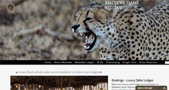 Desktop Screenshot of madikwe-game-reserve.co.za
